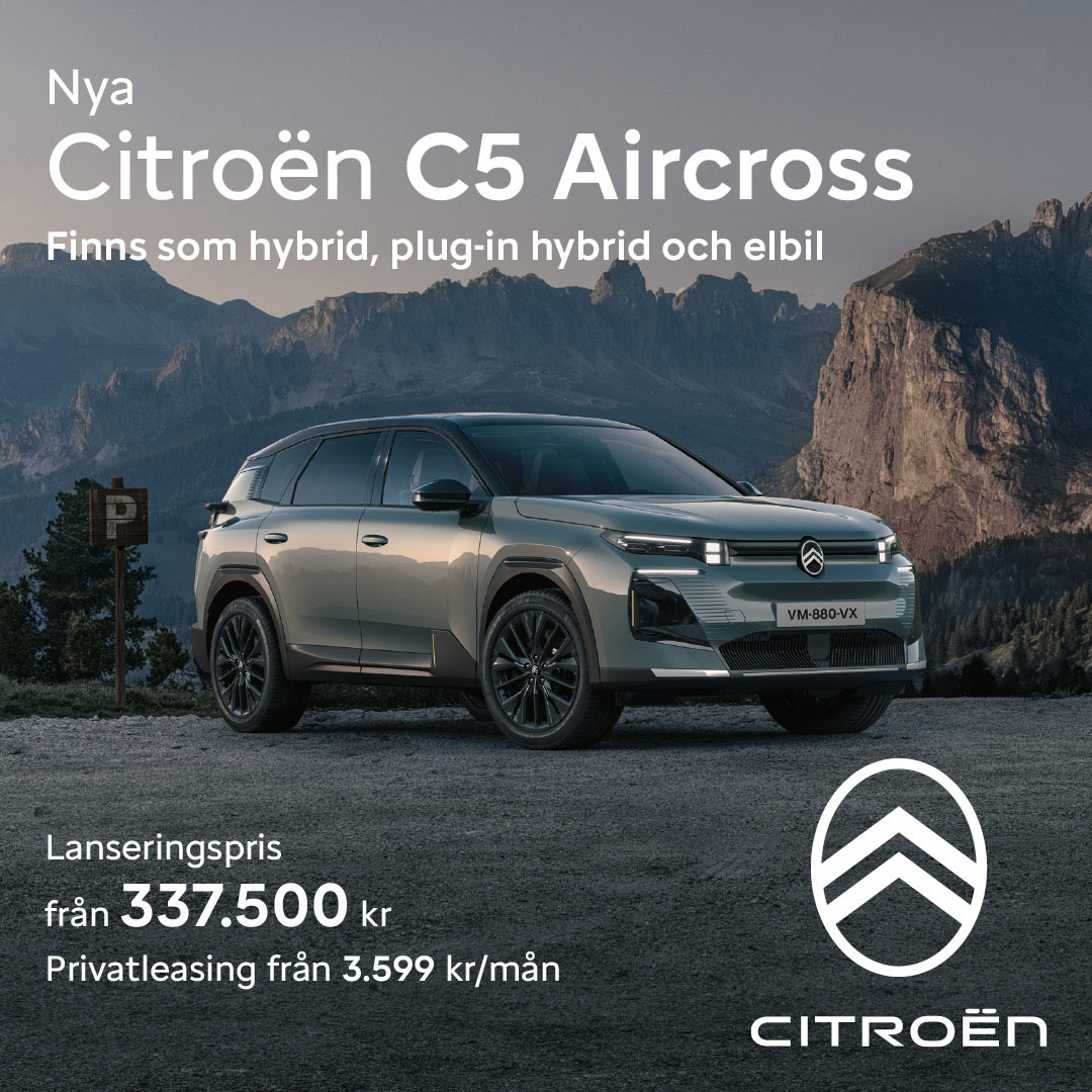 Nya C5 Aircross &auml;r &auml;ntligen h&auml;r